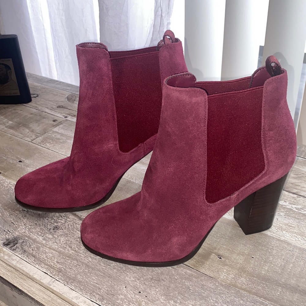 Never worn Michael Kors suede booties